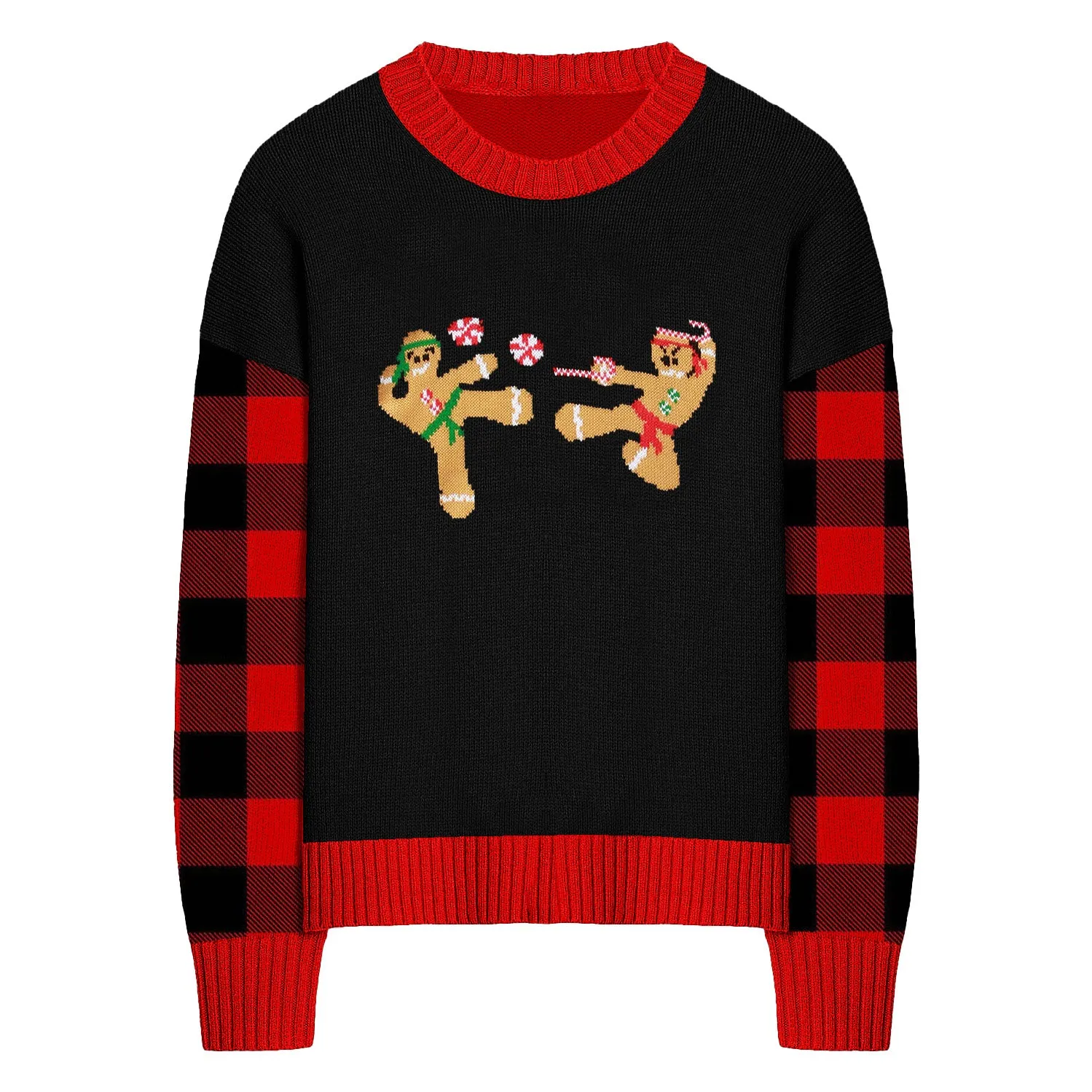 Women's black with red Christmas sweater