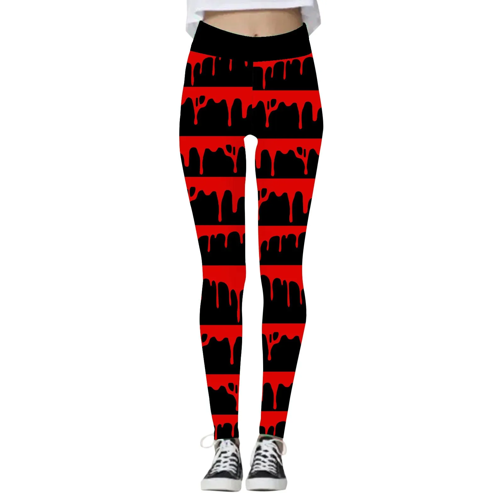 Women's Fashion Halloween High Waist Elastic Yoga Sports Leggings