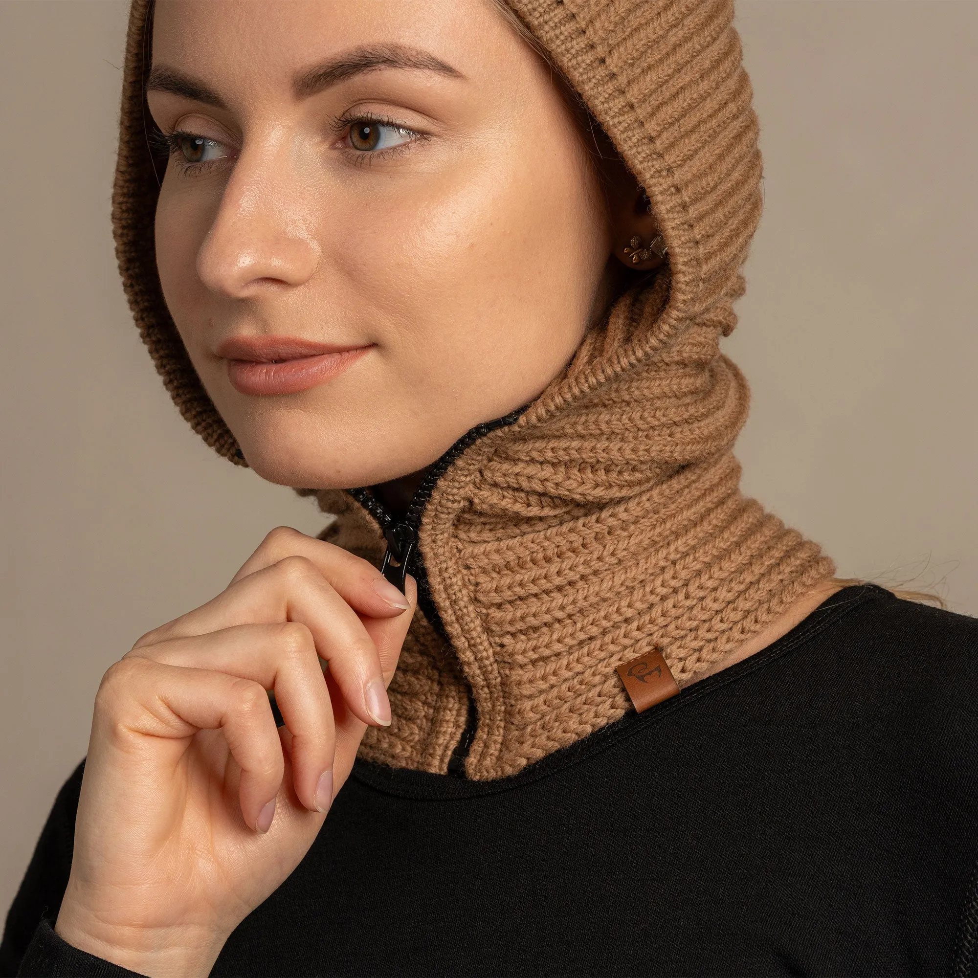 Women's Knit Hood Balaclava Merino