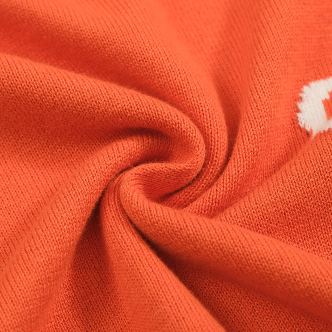 Women's orange vintage knit jumper