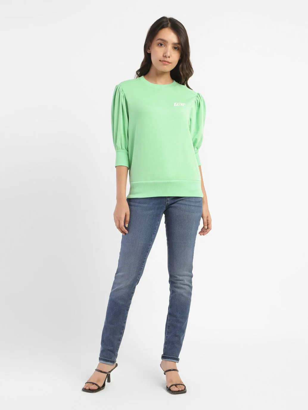 Women's Solid Round Neck Top