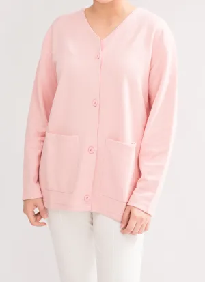 Women's Stylish Cardigan - Rose Pink