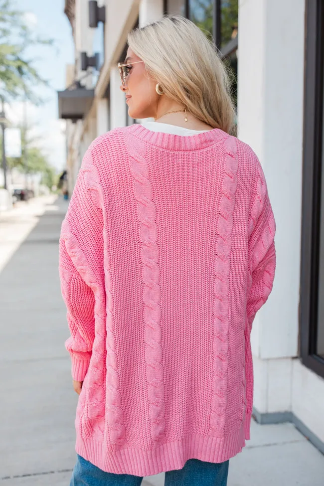 Won't Change My Heart Hot Pink Cardigan SALE