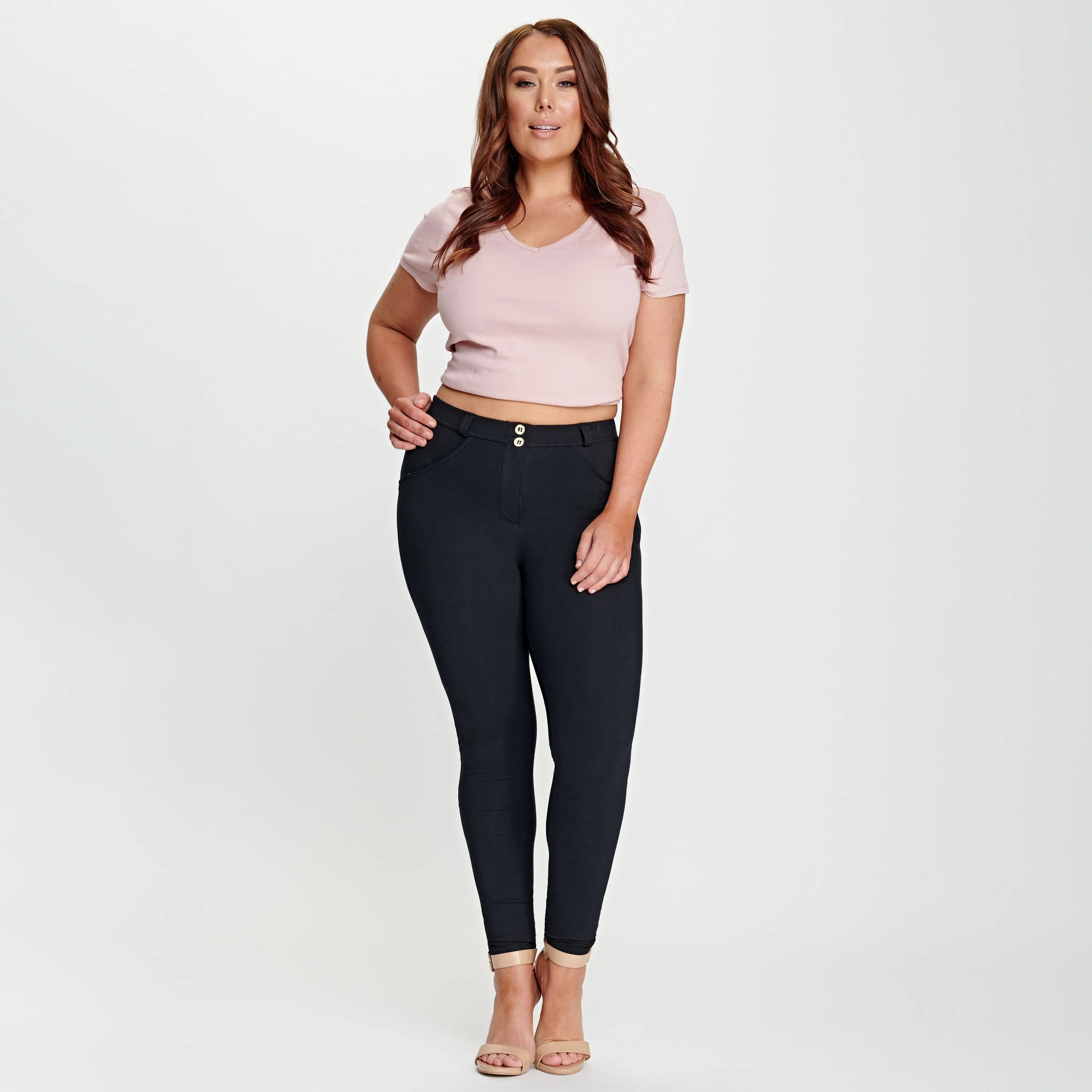 WR.UP® Curvy Fashion - High Waist - Full Length - Black