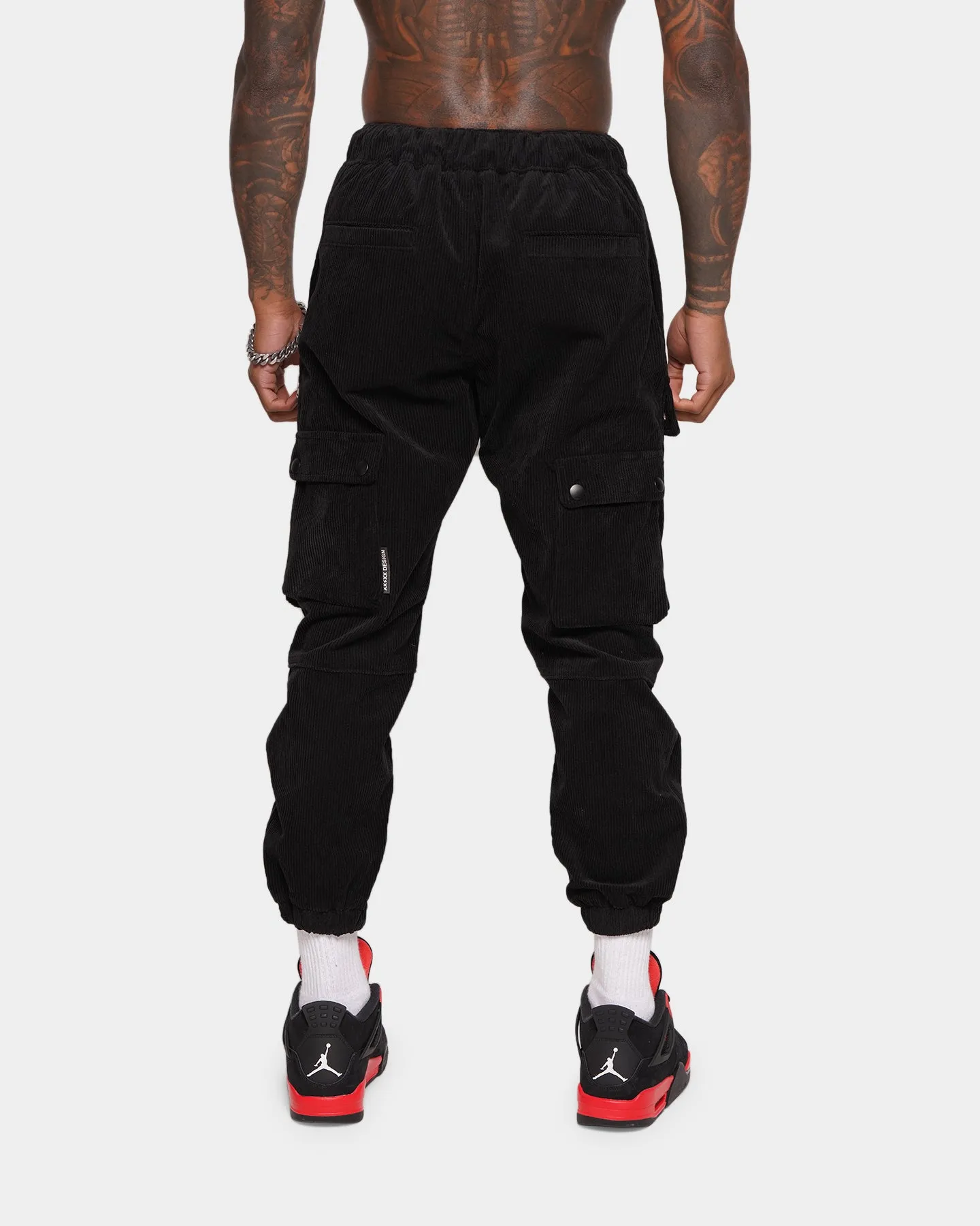 XXIII Brice Corduroy Cargo Pants Black