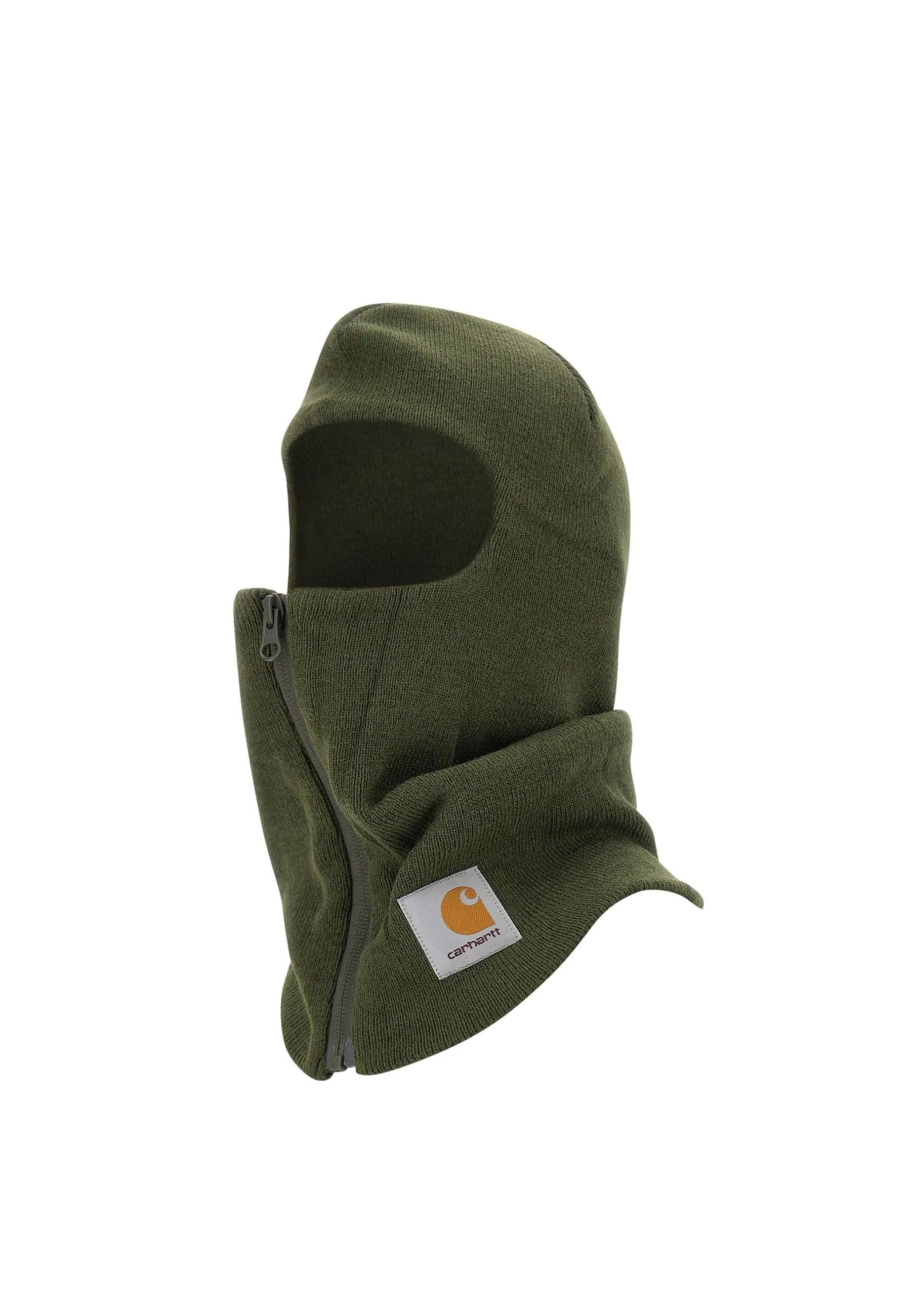 Zip Mask Green Balaclava with Zipper