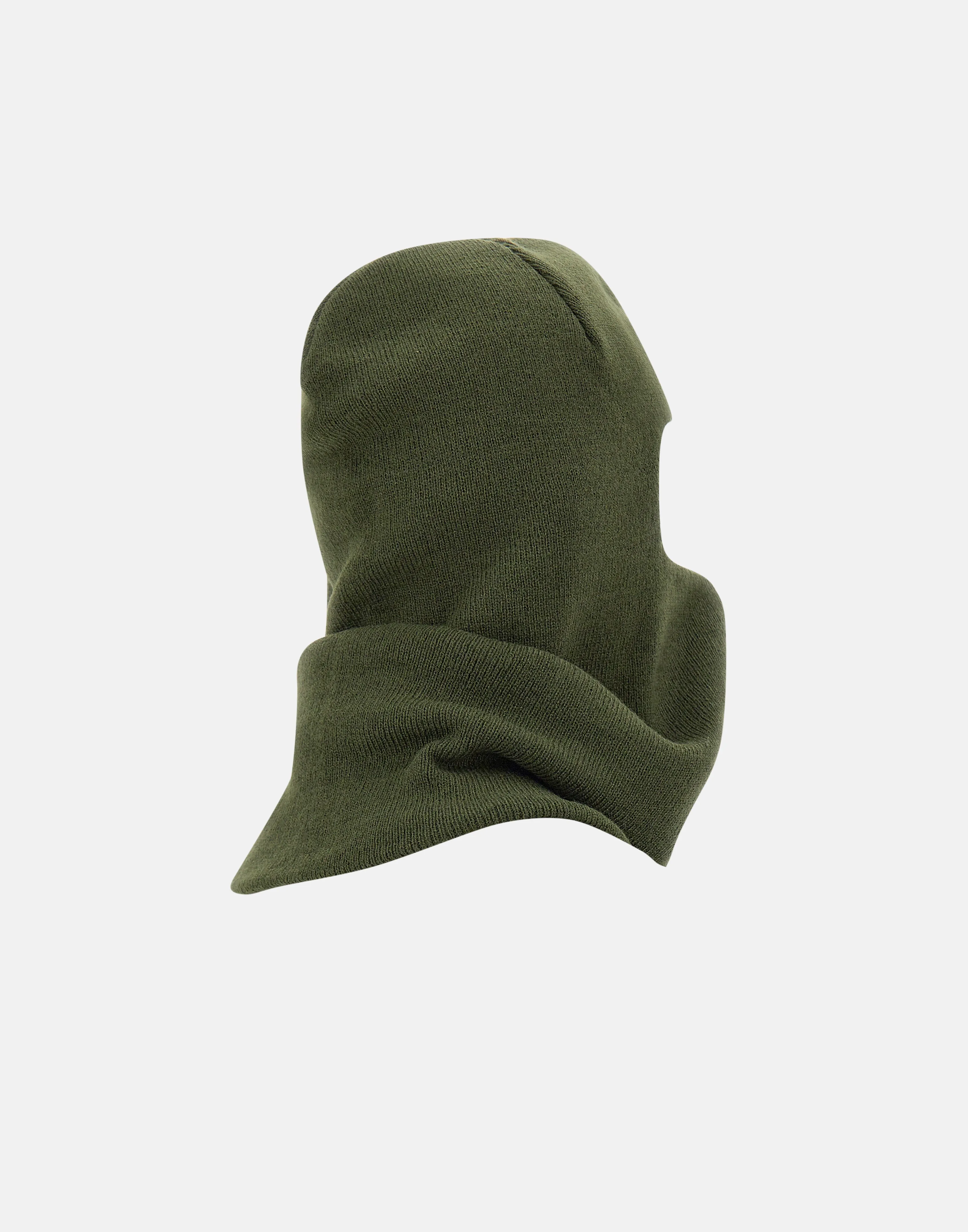 Zip Mask Green Balaclava with Zipper